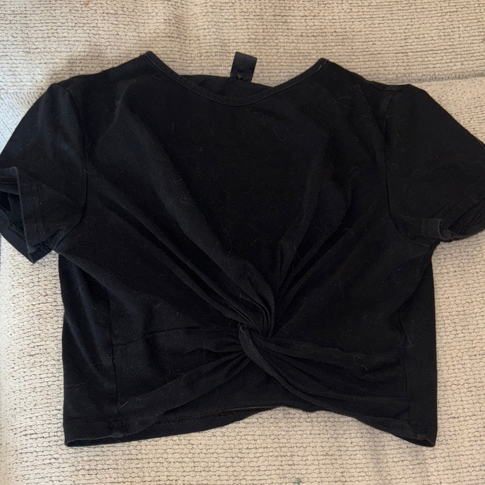 Shein, Black Twist Front Women Top